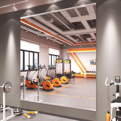 Apmir  2/3 pieces Rectangle Wall Mirror Home Gym Mirror Dance Studio Mirror Tempered Glass Mirror