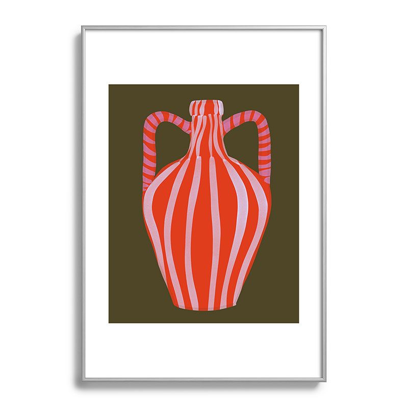 Marin Vaan Zaal Simple Vase Modern Still Life Metal Framed Art Print - Deny Designs, 1 of 5