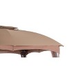 10' x 12' Outdoor Garden Gazebo with Skirts Canopy Beige - Captiva Designs: UV Coated, Water-Resistant Patio Structure - 3 of 4