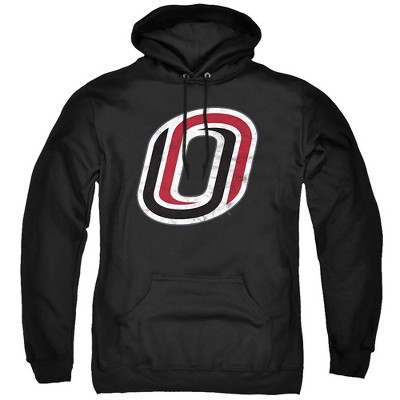 University of Nebraska at Omaha Official Distressed Primary Adult Pull-Over Hoodie
