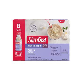 SlimFast Advanced Nutrition High Protein Meal Replacement Shake - Vanilla Cream - 11 fl oz/8pk