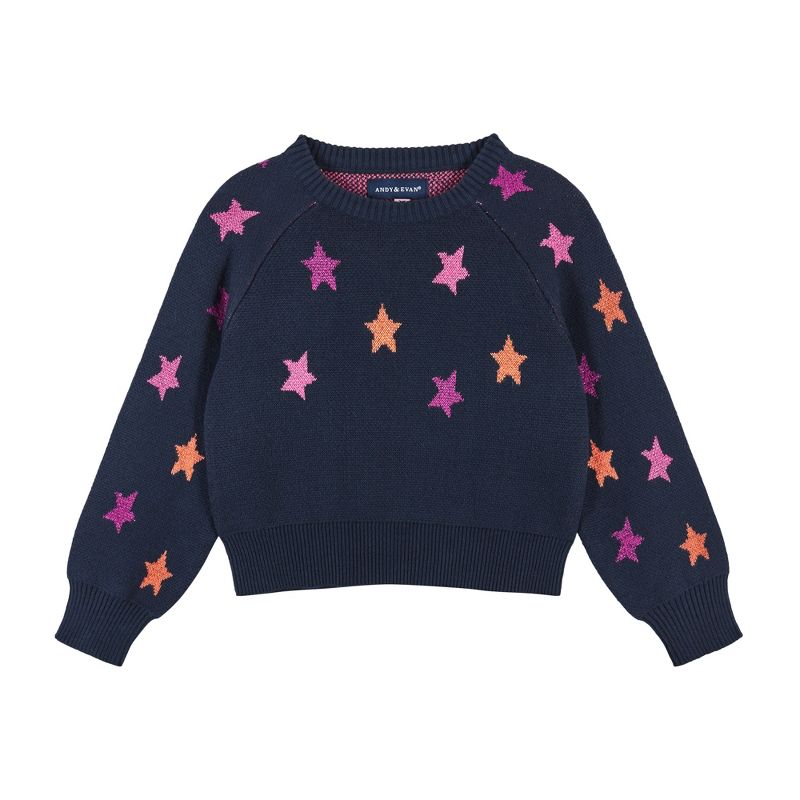 Andy & Evan  Infant  Girls Star Sweater Set, 4 of 6