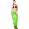 LA LEELA Women's Summer Bikini Wraps Beach Wrap Coverup Sarong Skirt Bathing suit Swimwear Swimsuit Coverup for Women One Size Green, Sun - 2 of 4