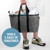 CleverMade Collapsible 30L EcoBasket Tote Shadow Gray/Midnight Black - 4 of 4