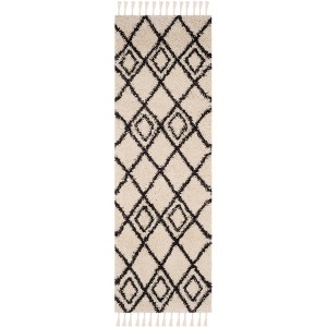Moroccan Fringe Shag MFG244 Power Loomed Indoor Rugs - Safavieh - 1 of 4