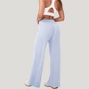 Anna-Kaci Active Women's High Waist Wide Leg Athletic Pants with Side Pockets and Elastic Waistband Design - 3 of 4