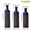 GDFStudio Jovi Modern 3 Piece Textured Pattern Decorative Vases - 3 of 4