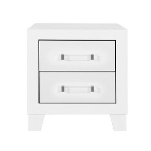 NicBex 2 Drawer Dresser for Bedroom,Modern Chest of Drawers with Acrylic Handles for Living Room,Entryway,White - 1 of 4
