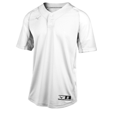 Mizuno Youth Aerolite 2 Button Baseball Jersey Boys Size Medium In Color White 0000