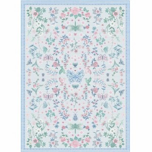 Fulvari Area Rugs,Washable Floral Area Rugs, Non-Slip and Stain Resistant Soft Throw Indoor Carpet for Dining Room Kitchen Home Decor - 1 of 4