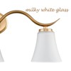 Claxy Modern Gold Bathroom Vanity Light Fixture 3-Light Milk Glass - 4 of 4