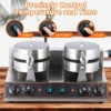 Commercial Electric Waffle Cone Maker Stainless Steel Ice Cream Waffle Cone Machine Nonstick Mold - 3 of 4