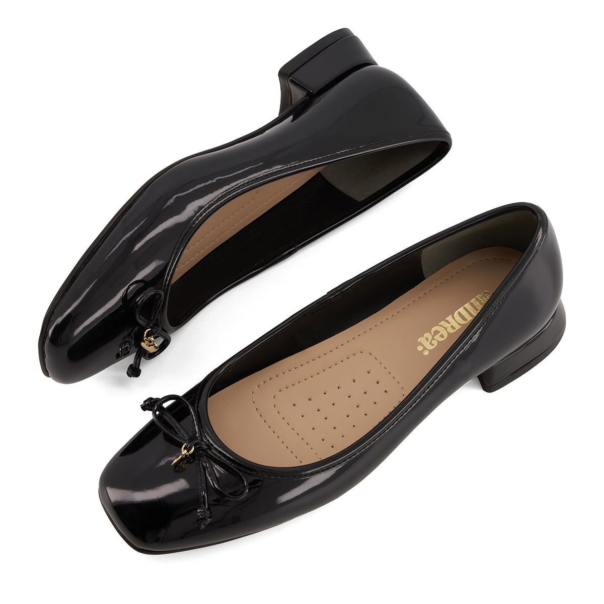 Обувь Andrea Womens Heeled Ballerinas 73899, Black, 9 — фото 5