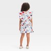 Toddler Girls' 2pc Bluey Americana Tank Top and Skort Set - Red/White/Blue - 2 of 4