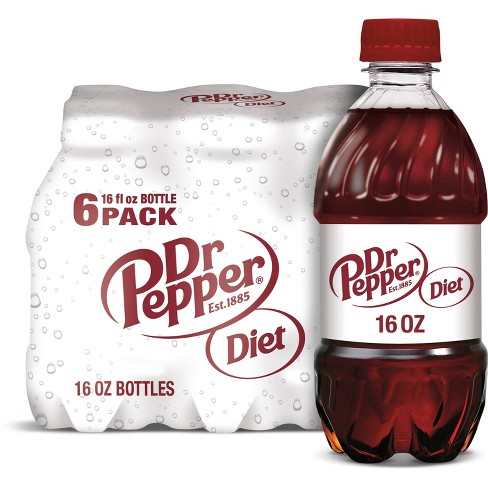 Diet Dr Pepper Soda - 6pk16 Fl Oz Bottles Target