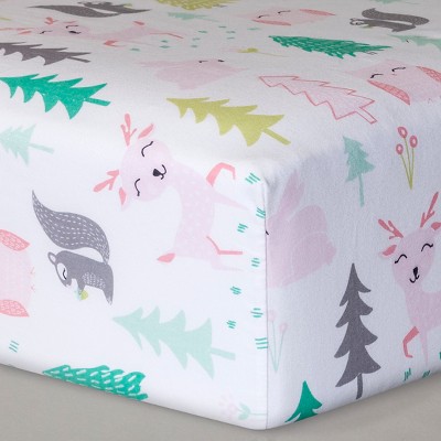 target floral crib sheet