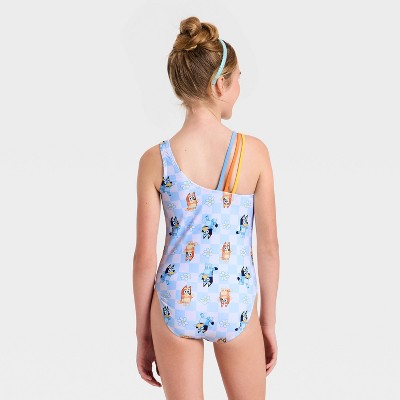 Bluey Girls' Bluey One Piece Swimsuit - Light Blue S — фото 2