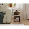 Tree City 20'' S-Shaped End Table and Bookcase With Open Storage Shelves - 2 of 4