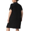 Agnes Orinda Women's Plus Size Short Sleeve Button Down Nightgown - 4 of 4