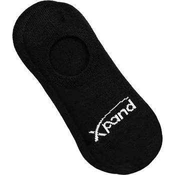 Xpand Laces Cushioned No-Show Casual Socks - Black