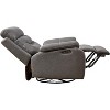 Electric Recliner Chair Dual OKIN Motor Rocking And 240 Degree Swivel Single Sofa Seat Infinite Position,Head Rest With Power Function - 4 of 4