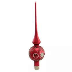 Sbk Gifts Holiday 13.0" Cranberry Elegance Tree Topper Christmas Finial Thanksgiving  -  Tree Toppers