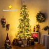 Costway 6/7/8 FT Artificial Christmas Tree with 370/502/702 Branch & Needles 22/28/36 Pinecones & 200/300/400 Lights - 2 of 4