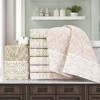 REGALWOVEN Bathroom Geometry Pattern Soft Absorbent Cotton Hand Towel 13 x 28 Inch - 4 of 4