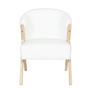 Ridstar 2 Set Modern Dining Chair with Iron Tube Golden For Dining Room & Living Room-White - 1 of 4