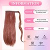 Alilang 18-Inch Sparkling Straight Wrap Around Ponytail Extension with Shimmering Tinsel Strands for Special Event Glam - 2 of 4