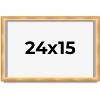 PosterPalooza | Minimalist Shadow Box Brown Picture Frame - UV Acrylic, Backing Board, Hanging Hardware - 2 of 4