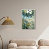 Art Remedy Green Moss Monet Garden Green Abstract Wall Art Framed - 2 of 4
