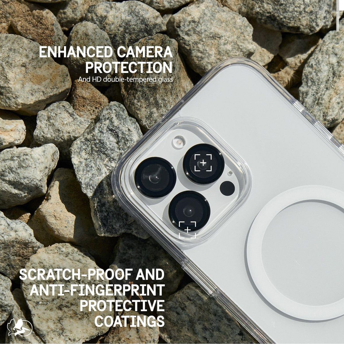 Pelican Apple iPhone 16 Series Aluminum Rings Camera Lens Protector - Black - thumbnail 4