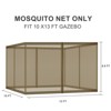 Aoodor Universal 10 x 13 ft. Gazebo Replacement Mosquito Netting Screen 4-Panel Sidewalls with Double Zipper (Only Netting) - 3 of 4