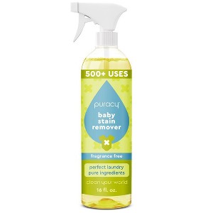 Puracy Perfect Laundry, Pure Ingredients Baby Laundry Stain Remover - with 6 Super Plant Enzymes - Fragrance Free - 16 fl oz - 1 of 4