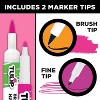 Tulip Color 24pk Fine Tip & Brush Tip Fabric Markers Ultimate Neon: Adult Coloring Markers for Fabrics - 4 of 4