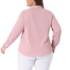 Agnes Orinda Women's Plus Size Long Sleeve Elegant Tie Chiffon Formal Office Blouses - 4 of 4