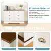 Dressers & Chests Of Drawers, Chest Of Drawers With 6 Drawers, Metal Handle, Scratch Resistant Waterproof Sideboard Console Table For Bedroom - 4 of 4