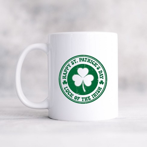 Mug Irlandais 100% Irish – Cadeau Fun – Noir – Passe Au Micro-ondes Et Lave-vaisselle