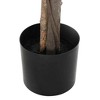 vidaXL Tall Artificial Ficus Plant in Pot - Green, PEVA, Mixed hardwood - 3 of 4