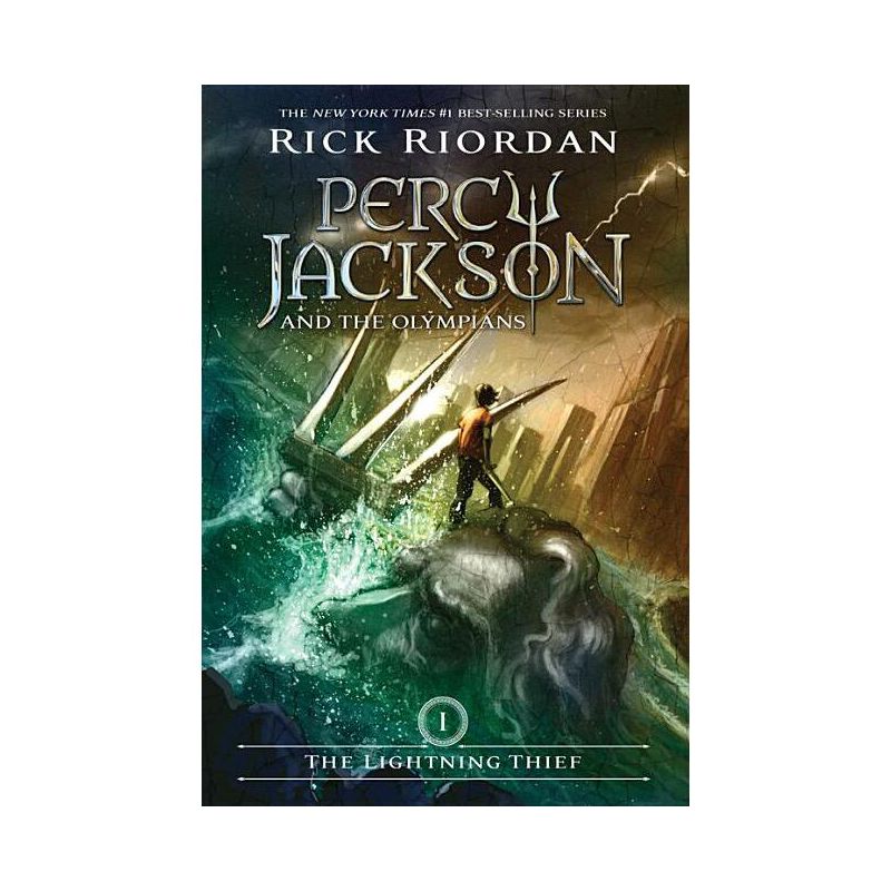 The Lightning Thief - (Percy Jackson & the Olympians) by  Rick Riordan (Hardcover), 1 of 2