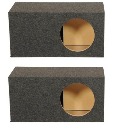 Q Power Single 12 Inch SPL XL Side Ported Subwoofer Enclosure HD112VL (2 Pack)