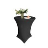 Slickblue Round Spandex Table Cover – Fits 32" or 36" Dia. x 42" High Tables, Wrinkle-Free Stretch Fit, 10 Colors - 2 of 3