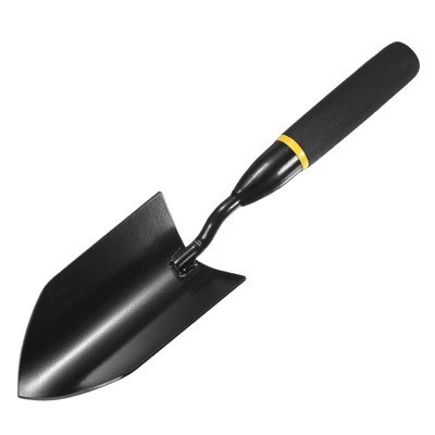 Unique Bargains Manganese Steel Anti-slip Rubber Handle Hand-welded Gardening Trowel