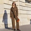 Women's Espresso Brown Cropped Top and Straight Leg Pants Set - Cupshe - 2 of 4