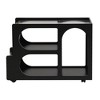 CAVINAS Coffee Tables for Living Room Coffee Table with 5mm Thick Fluted Tempered Glass Modern Center Table with Lockable Wheels - 2 of 4
