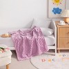 Flannel Fuzzy Toddler Blanket, Fluffy Warm and Lightweight Baby Plush Blanket - NTBAY - 3 of 4