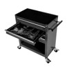 Maggift Tool Boxes and Totes, Mobile with Wheels and Drawers, Rolling Storages for Heavy Duty Metal Tool Cart of Home Workshops, Black, 24.4"*13"*26" - 2 of 2