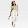Women's Oversized Long Sleeve Crinkle Button-Down Shirt - A New Day™ - 3 of 3