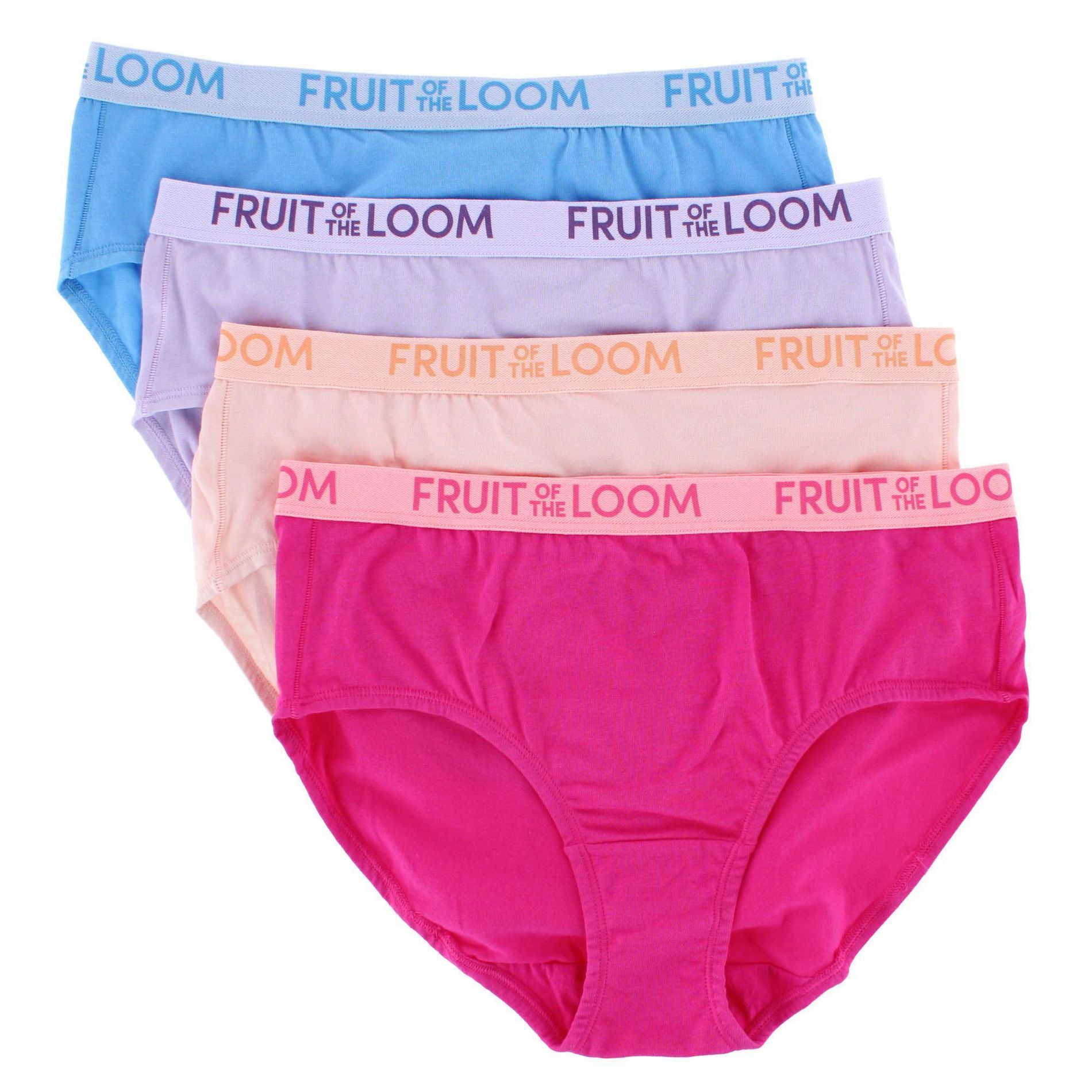 Fruit of the Loom Women's Energize Cotton Stretch Assorted Briefs (4 Pack)